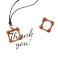 Cube Copper Pendant  Super